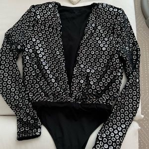H:ours sequin bodysuit